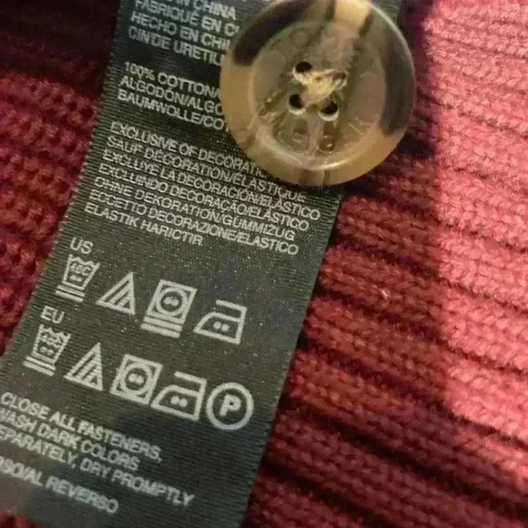 Tommy Hilfiger Men’s Cable Knit Cardigan Button Down Sweater Size Large - Picture 7 of 8